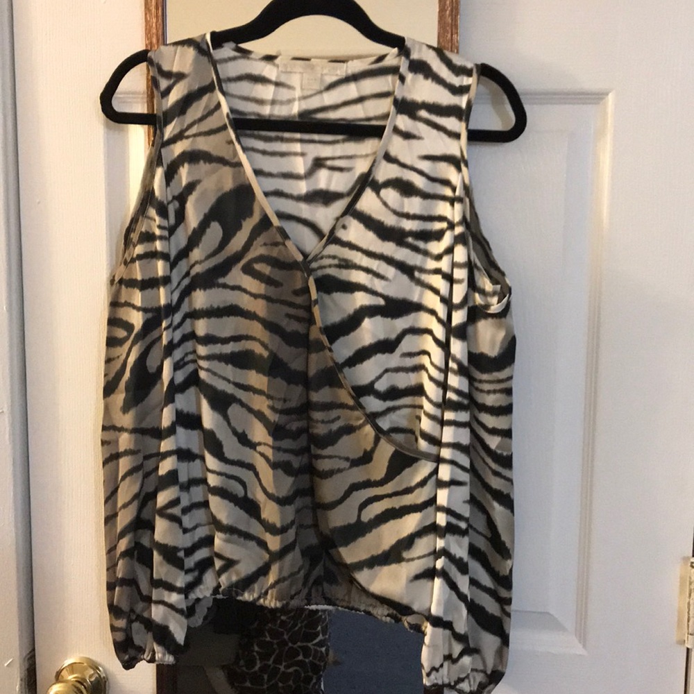 Animal print blouse